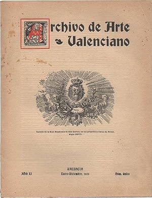 ARCHIVO DE ARTE VALENCIANO, AÑO XI - 1925.
