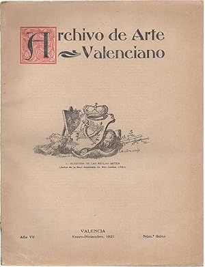 ARCHIVO DE ARTE VALENCIANO, AÑO VII - 1921.