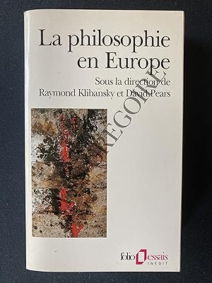 Image du vendeur pour LA PHILOSOPHIE EN EUROPE mis en vente par Yves Grgoire