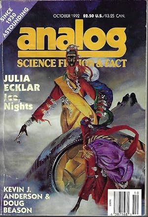 Image du vendeur pour ANALOG Science Fiction/ Science Fact: October, Oct. 1992 mis en vente par Books from the Crypt