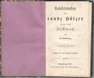 Imagen del vendedor de Kubiktabellen ber runde Hlzer a la venta por Bcher bei den 7 Bergen
