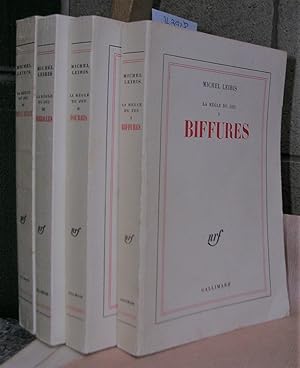 Image du vendeur pour LA REGLE DU JEU I. BIFFURES II. FOURBIS III. FIBRILLES IV. FRELE BRUIT mis en vente par LLIBRES del SENDERI