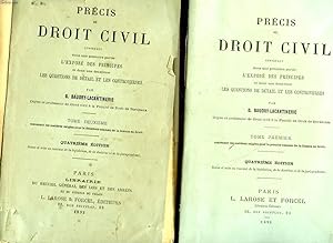 Bild des Verkufers fr PRECIS DE DROIT CIVIL - 2 TOMES zum Verkauf von Le-Livre