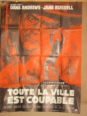 Bild des Verkufers fr AFFICHE DE CINEMA - TOUTE LA VILLE EST COUPABLE zum Verkauf von Le-Livre