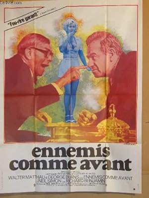 Bild des Verkufers fr AFFICHE DE CINEMA - ENNEMIS COMME AVANT zum Verkauf von Le-Livre