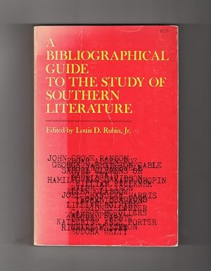A Bibliographical Guide to the Study of Southern Literature