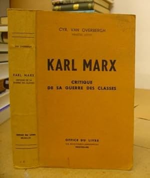 Imagen del vendedor de Karl Marx - Critique De Sa Guerre Des Classes a la venta por Eastleach Books