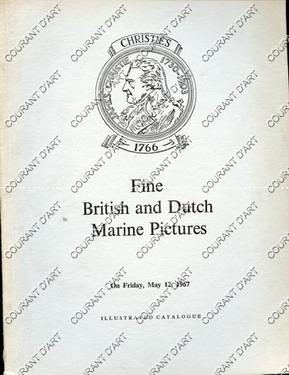 FINE BRITISH AND DUTCH MARINE PICTURES. 12/05/1967 [ WILLAERTS. SERRES. MOLINEUX. LUNY. STORCK. K...