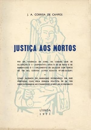 Immagine del venditore per JUSTIA AOS MORTOS. venduto da Livraria Castro e Silva