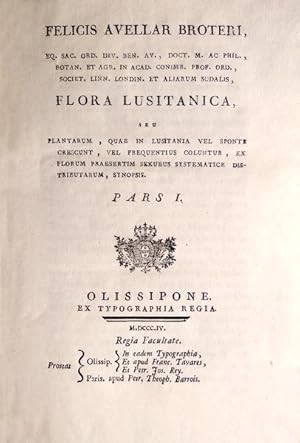 FLORA LUSITANICA,