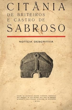 Bild des Verkufers fr CITNIA DE BRITEIROS E CASTRO DE SABROSO. zum Verkauf von Livraria Castro e Silva