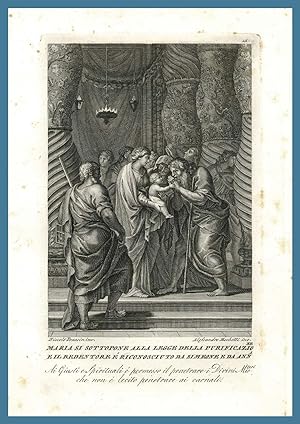 Seller image for Guidetti Maria purificazione Simeone Anna del Poussin Rame 1825 Mochetti for sale by Studio Bibliografico Imprimatur