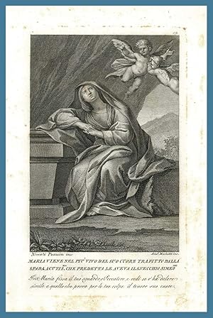 Seller image for Guidetti Maria Profezia di Simeone del Poussin Rame 1825 Mochetti Messia for sale by Studio Bibliografico Imprimatur