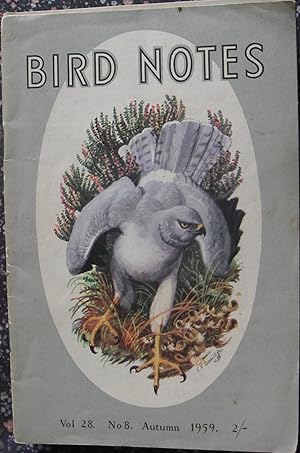 Bild des Verkufers fr Bird Notes Vol.28 No. 8 : Autumn 1959 zum Verkauf von eclecticbooks