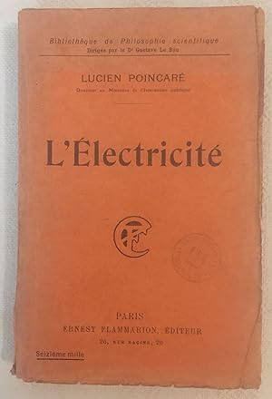 Bild des Verkufers fr L'Electricit zum Verkauf von LibrairieLaLettre2