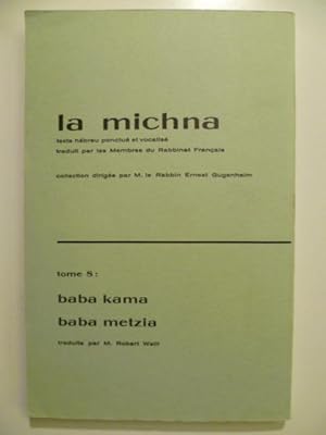 Bild des Verkufers fr La michna. Tome 8. zum Verkauf von Arca librairie