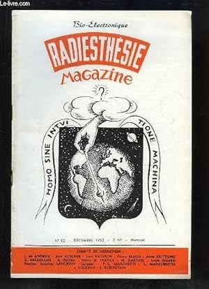 Seller image for Radiesthsie - Psychic - Magazine N92 : Propos sur la radiesthsie mdicale - Le supplice de la question - Des ondes nocives (suite) . for sale by Le-Livre