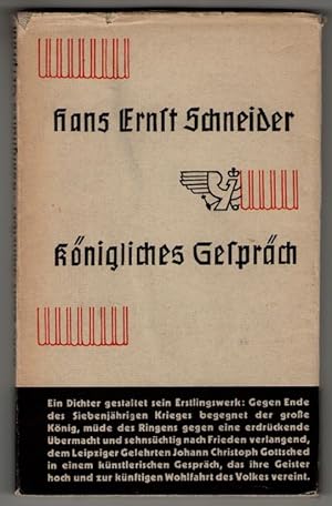 Seller image for Knigliches Gesprch [zwischen Friedrich d. Gr. und Gottsched 3. Febr. 1762 , Erzhlung] for sale by Antiquariat Peda
