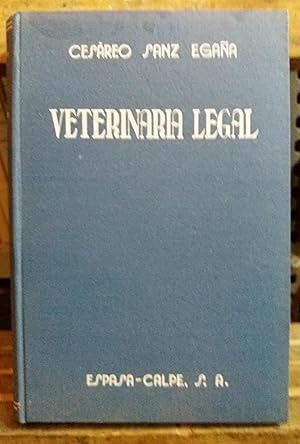 Imagen del vendedor de VETERINARIA LEGAL. 2 edicin ampliada a la venta por Libreria Jimenez (Libreria A&M Jimenez)