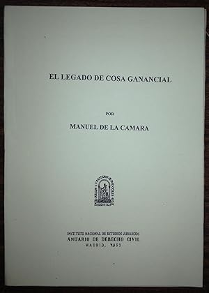 EL LEGADO DE COSA GANANCIAL (Publicado en el Anuario de Dº Civil)