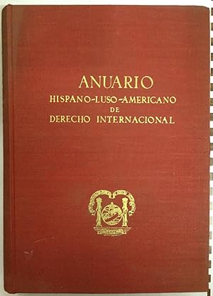 Imagen del vendedor de ANUARIO HISPANO-LUSO-AMERICANO DE DERECHO INTERNACIONAL. Tomo I- 1959 a la venta por Libreria Jimenez (Libreria A&M Jimenez)