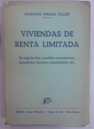 Bild des Verkufers fr VIVIENDAS DE RENTA LIMITADA. Su regulacin, auxilios econmicos, beneficios fiscales, tramitacin, etc. zum Verkauf von Libreria Jimenez (Libreria A&M Jimenez)