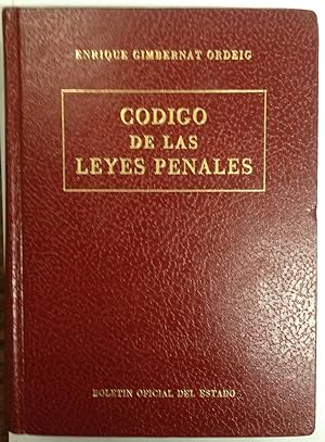 Image du vendeur pour CODIGO DE LAS LEYES PENALES mis en vente par Libreria Jimenez (Libreria A&M Jimenez)