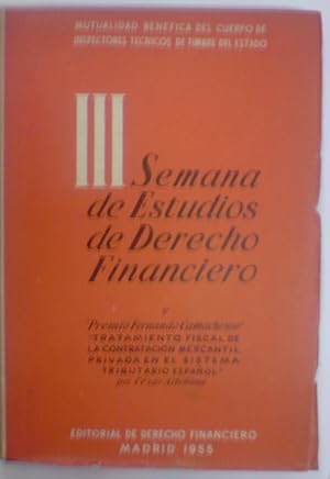 III SEMANA DE ESTUDIOS DE DERECHO FINANCIERO