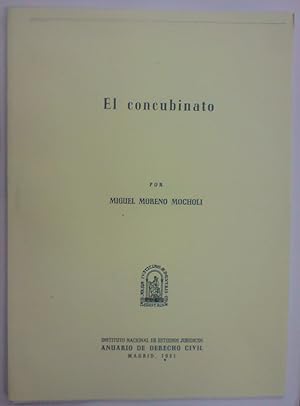 EL CONCUBINATO. (Publicado en el Anuario de Dº Civil)