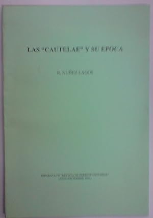 Imagen del vendedor de LAS "CAUTELAE" Y SU EPOCA (Publicado en la Revista D Notarial) a la venta por Libreria Jimenez (Libreria A&M Jimenez)