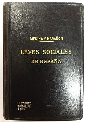 Imagen del vendedor de LEYES SOCIALES DE ESPAA CONFORME A LOS TEXTOS OFICIALES a la venta por Libreria Jimenez (Libreria A&M Jimenez)