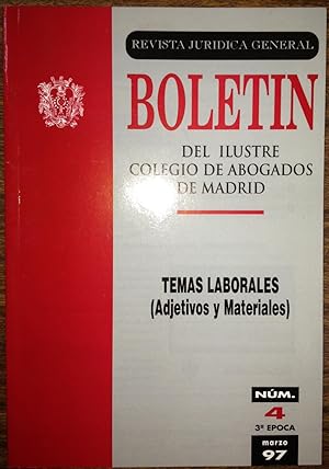 Imagen del vendedor de TEMAS LABORALES (contiene 7 trabajos de distintos Autores) a la venta por Libreria Jimenez (Libreria A&M Jimenez)