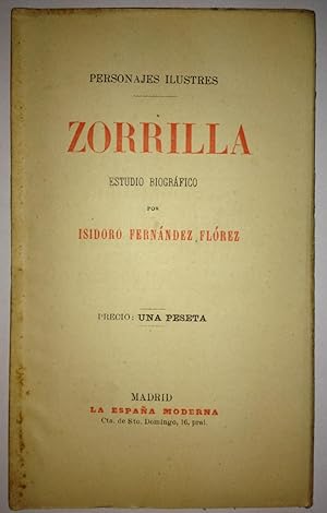 Bild des Verkufers fr JOSE ZORRILLA. Estudio biogrfico zum Verkauf von Libreria Jimenez (Libreria A&M Jimenez)
