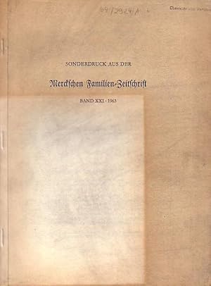 Imagen del vendedor de Johann Heinrich Merck als Naturforscher, Palontologische und osteologische Studien. Sonderdruck aus der Merckschen Familien-Zeitschrift, Band 29, 1963. a la venta por Antiquariat Carl Wegner