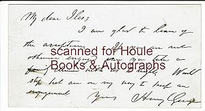 Autograph Note Signed