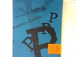 Bild des Verkufers fr Presse-Echo 1992. 1 -6/92 Teil 2. zum Verkauf von books4less (Versandantiquariat Petra Gros GmbH & Co. KG)