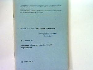 Immagine del venditore per Approximation durch ein Schwingungsglied - Theorie der automatischen Steuerung Lehrbriefe fr das Hochschulfernstudium venduto da books4less (Versandantiquariat Petra Gros GmbH & Co. KG)