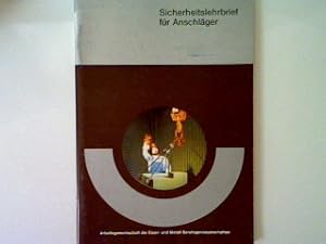 Bild des Verkufers fr Sicherheitsbrief fr Anschlger: Ausgabe 1990 zum Verkauf von books4less (Versandantiquariat Petra Gros GmbH & Co. KG)