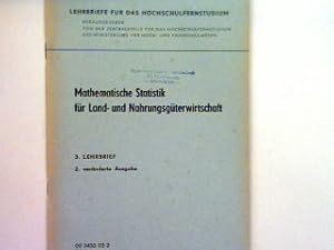 Immagine del venditore per Die Nullhypothese - Mathematische Statistik fr Land- und Nahrungsgterwirtschaft Lehrbriefe fr das Hochschulfernstudium venduto da books4less (Versandantiquariat Petra Gros GmbH & Co. KG)