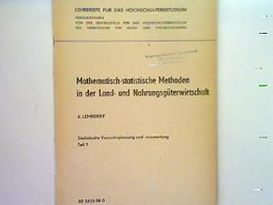 Immagine del venditore per Varianzanalysemodelle - Mathematische Statistik fr Land- und Nahrungsgterwirtschaft Lehrbriefe fr das Hochschulfernstudium venduto da books4less (Versandantiquariat Petra Gros GmbH & Co. KG)