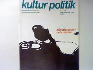 Bild des Verkufers fr Knstlerpech - nein danke. - in : Nr. 4/1998 :Kultur politik. Vierteljahreszeitschrift fr Kunst und Kultur; zum Verkauf von books4less (Versandantiquariat Petra Gros GmbH & Co. KG)