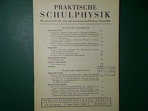 Seller image for Die Schaltung eines Netzgerts fr Braunsche Rhren. - 9./10.Heft 1939 - Praktische Schulphysik. Monatsschrift fr den naturwissenschaftlichen Unterricht. for sale by books4less (Versandantiquariat Petra Gros GmbH & Co. KG)