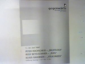 Seller image for Peter Hochscheid : Bildfelder : Ausstellung 1. - 22.Juni 1997 : Grosse Halle. - in : Heft 5/97 : Gegenwrts : Heidelberger Kunstverein. for sale by books4less (Versandantiquariat Petra Gros GmbH & Co. KG)