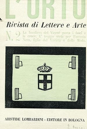 L'ORTO - 1936 - bimestrale di lettere ed arti - num. 02 di marzo - aprile 1936 direttore GIORGIO ...