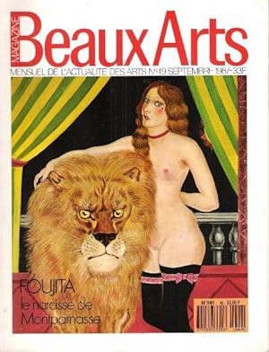 Image du vendeur pour Beaux Arts Magazine n 49 . Septembre 1987 : FOUJITA , Le Narcisse De Montparnasse mis en vente par Au vert paradis du livre