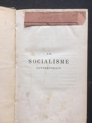 Le socialisme contemporain. Deuxieme Edition.