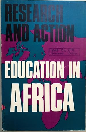 Imagen del vendedor de Education in Africa: research and action. a la venta por Joseph Burridge Books