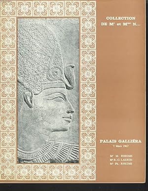 Imagen del vendedor de COLLECTION DE Mr ET Mme N. TABLEAUX ANCIENS. ART DE CHINE. ANTIQUES. MOYEN-AGE. OBJETS D'ART ET D'AMEUBLEMENT. TAPISSERIE. VENTE LE 7 MARS 1967. a la venta por Le-Livre