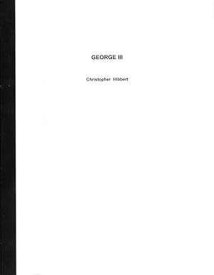 Seller image for GEORGE III. for sale by Legacy Books