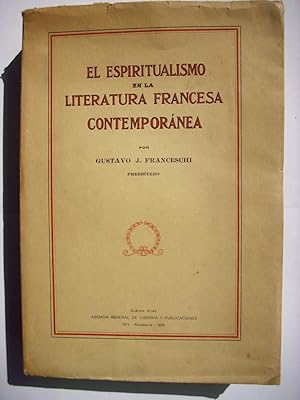 El espiritualismo en la literatura francesa contemporánea